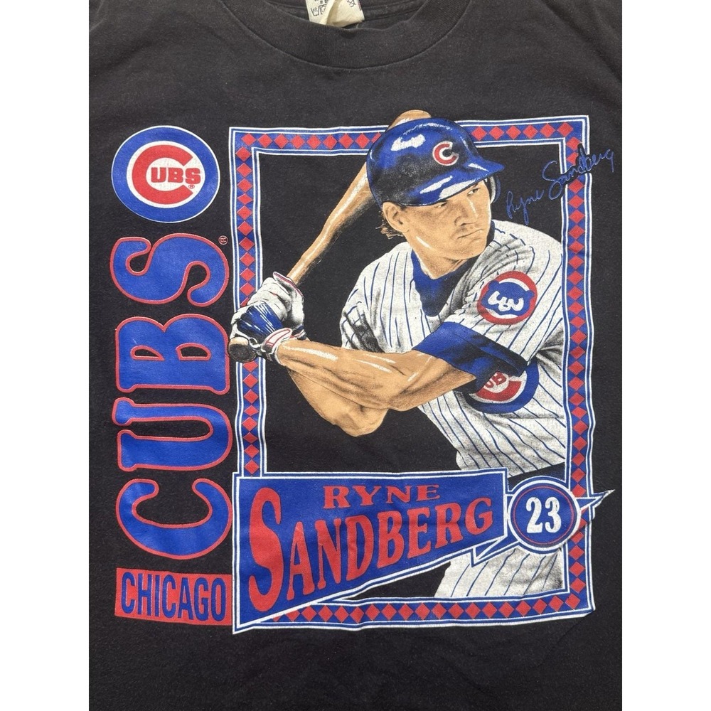Vintage Nutmeg‎ Chicago Cubs Ryne Sandberg MLB T Shirt Size XL - Picture 5 of 12